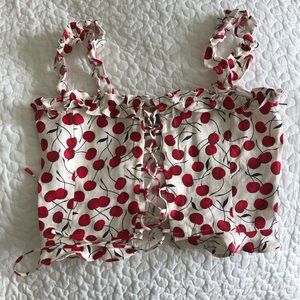 Reformation Cherry Top